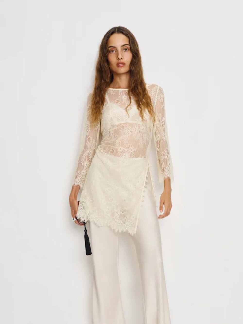 Reformation Annemarie Mini Dress or Top Ivory - Size 0